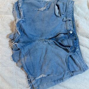 Wild Fable Distressed Light Blue Jean Shorts